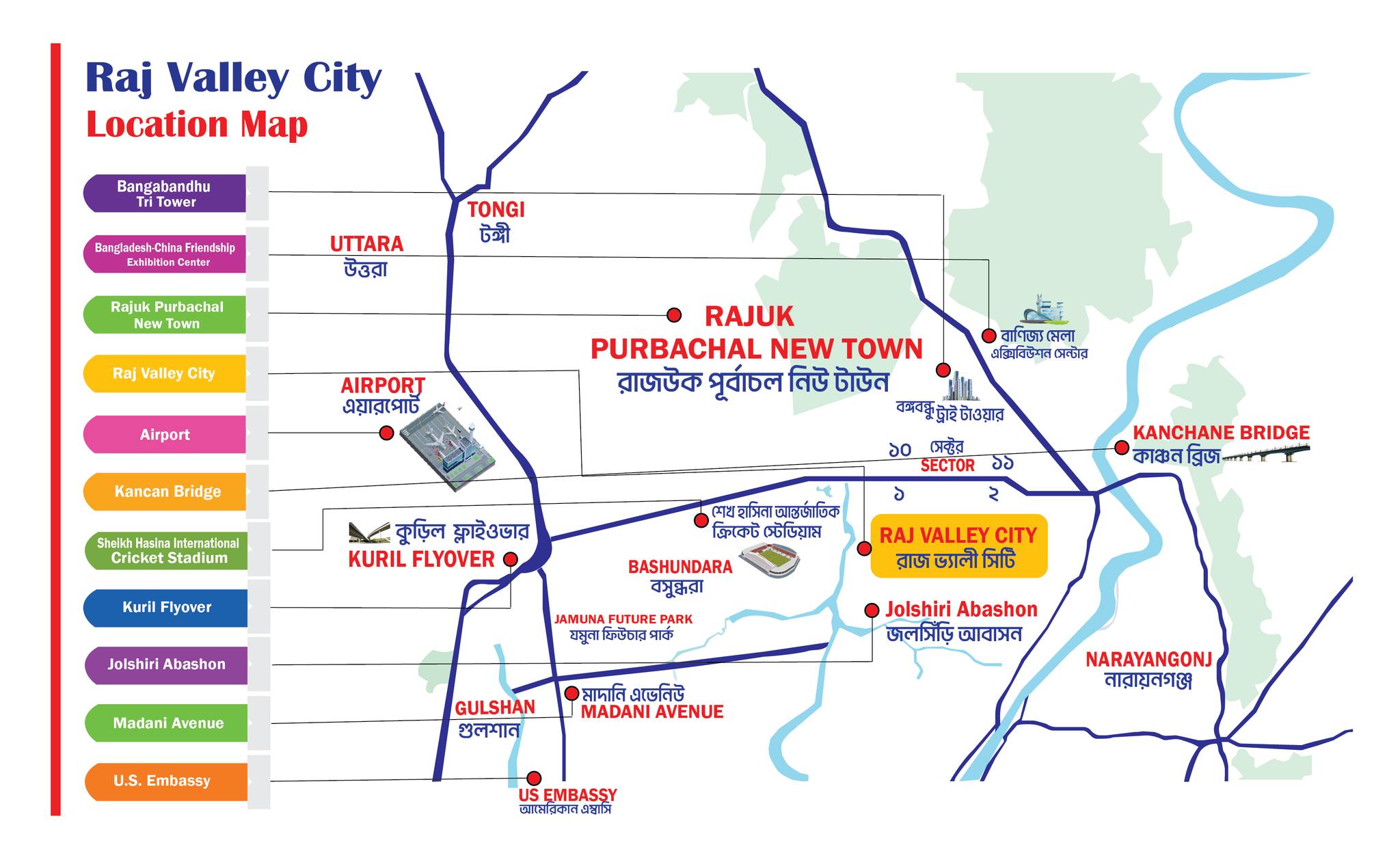 RAJ VALLEY CITY || LOCATION MAP